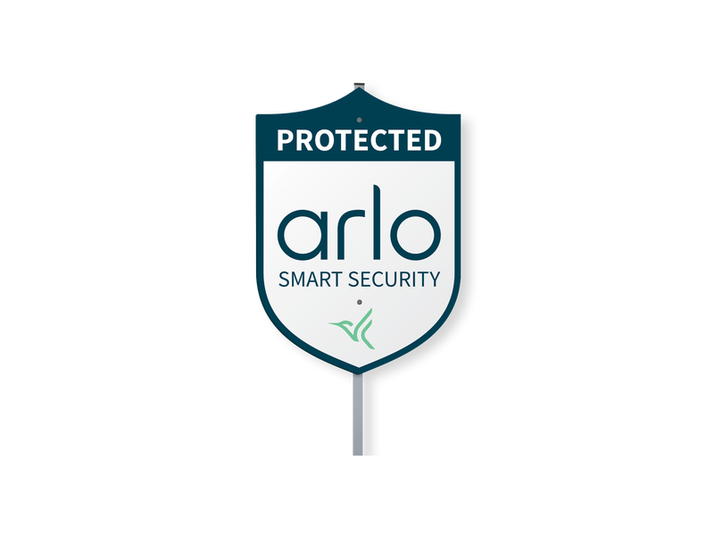 an Arlo Security Yard Sign