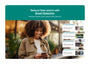 Promotional graphic for an Arlo Essential Security Camera (3rd Gen), featuring a woman looking at her phone under a teal banner that reads 'Reduce false alarms with Smart Detection.' On the right, a vertical list shows detected events including person recognition, vehicle recognition, package detection, animal detection, and a camera motion alert, with small thumbnail images.