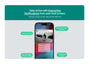 Arlo Secure app interface with interactive notifications on a smartphone screen.