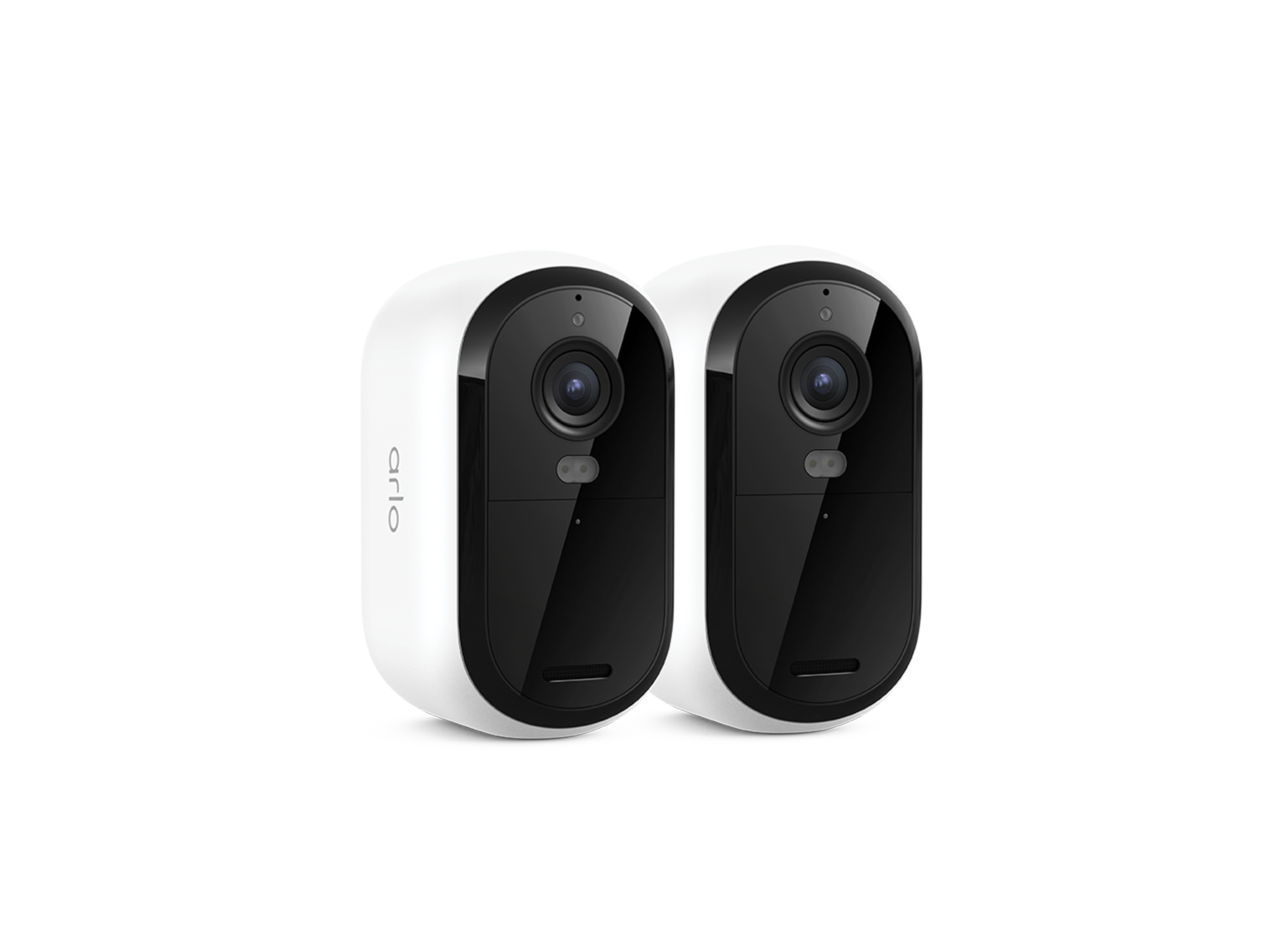 Arlo Essential 3rd Gen 2 Camera Kit in white facing right