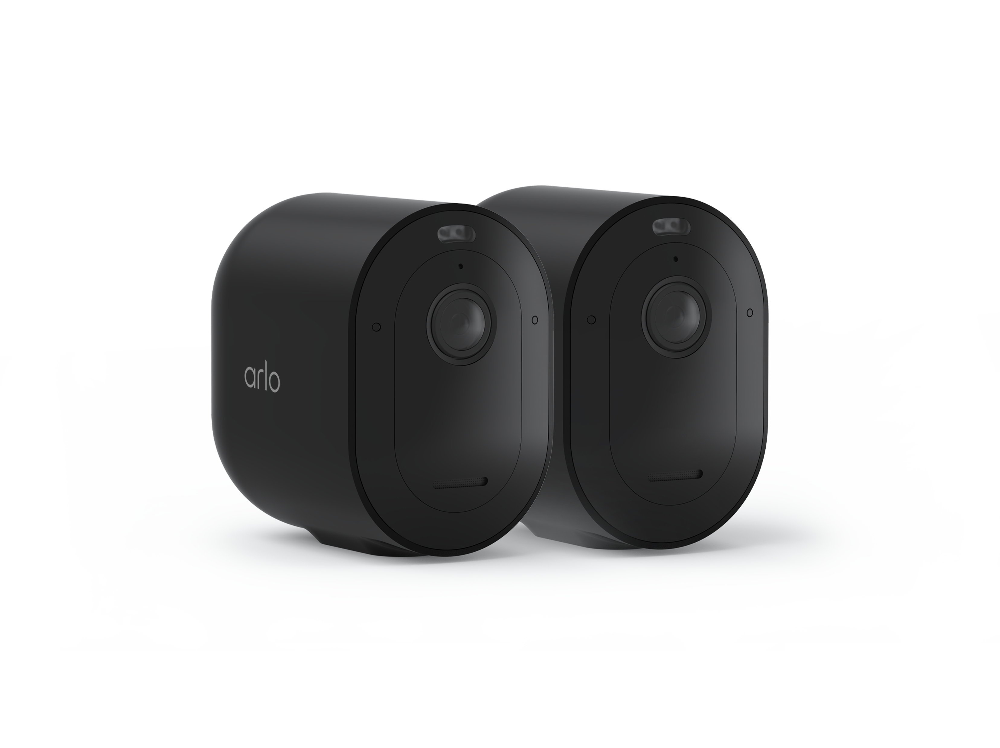 Arlo Pro 5S 2K 2 camera kit in black facing right