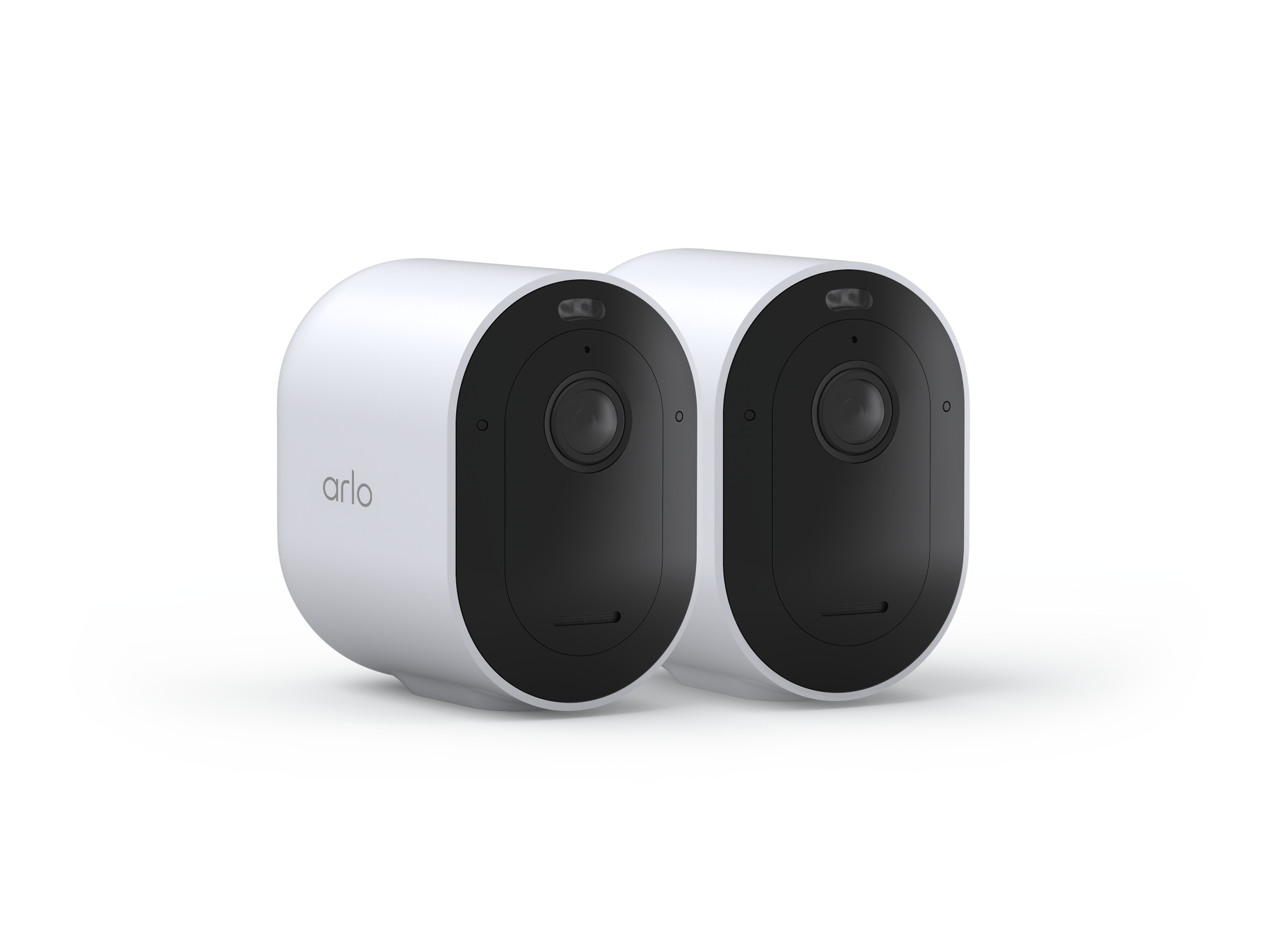Arlo Pro 6 2 camera kit in white facing right
