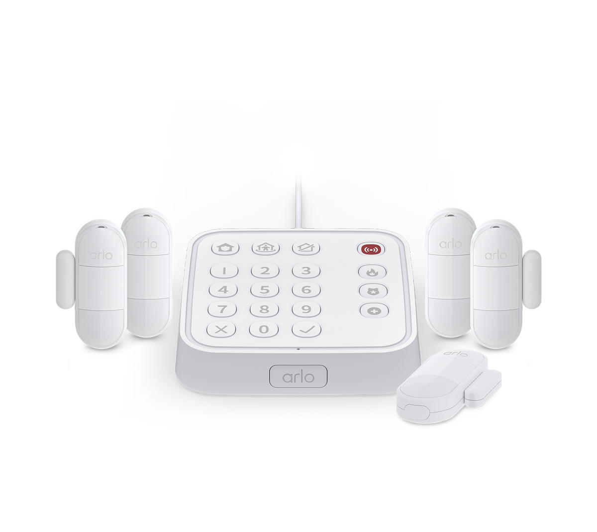 Arlo Home Security System with 5 Arlo All In One Sensors